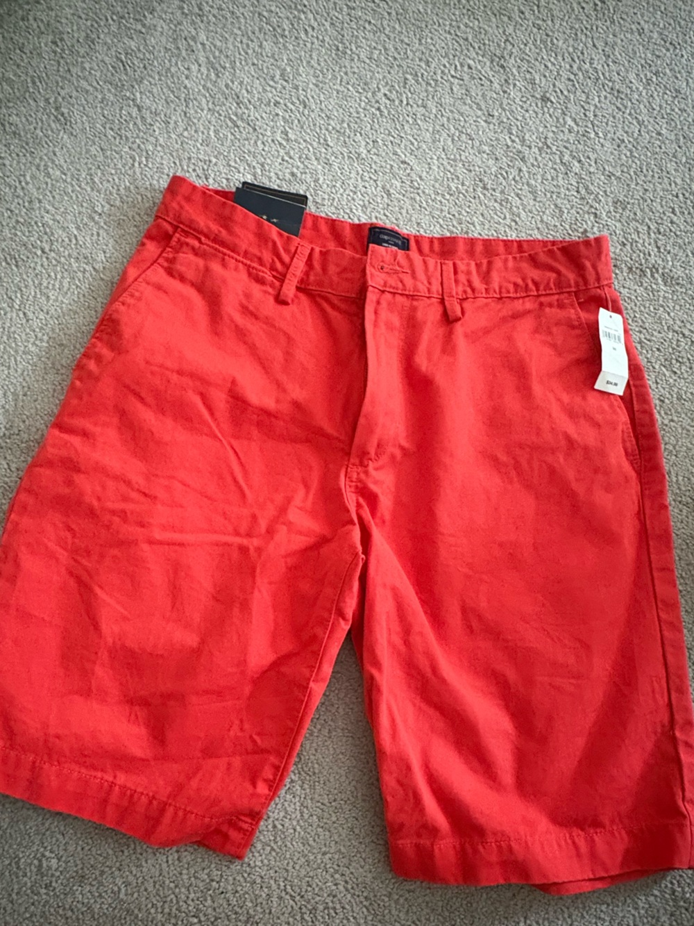 GAP Men's Bright Red Cotton Chino Shorts